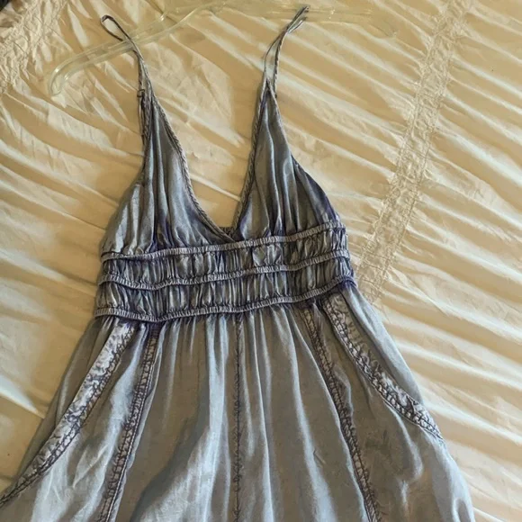 Women's Blue Jumpsuit - Picture 2 of 7